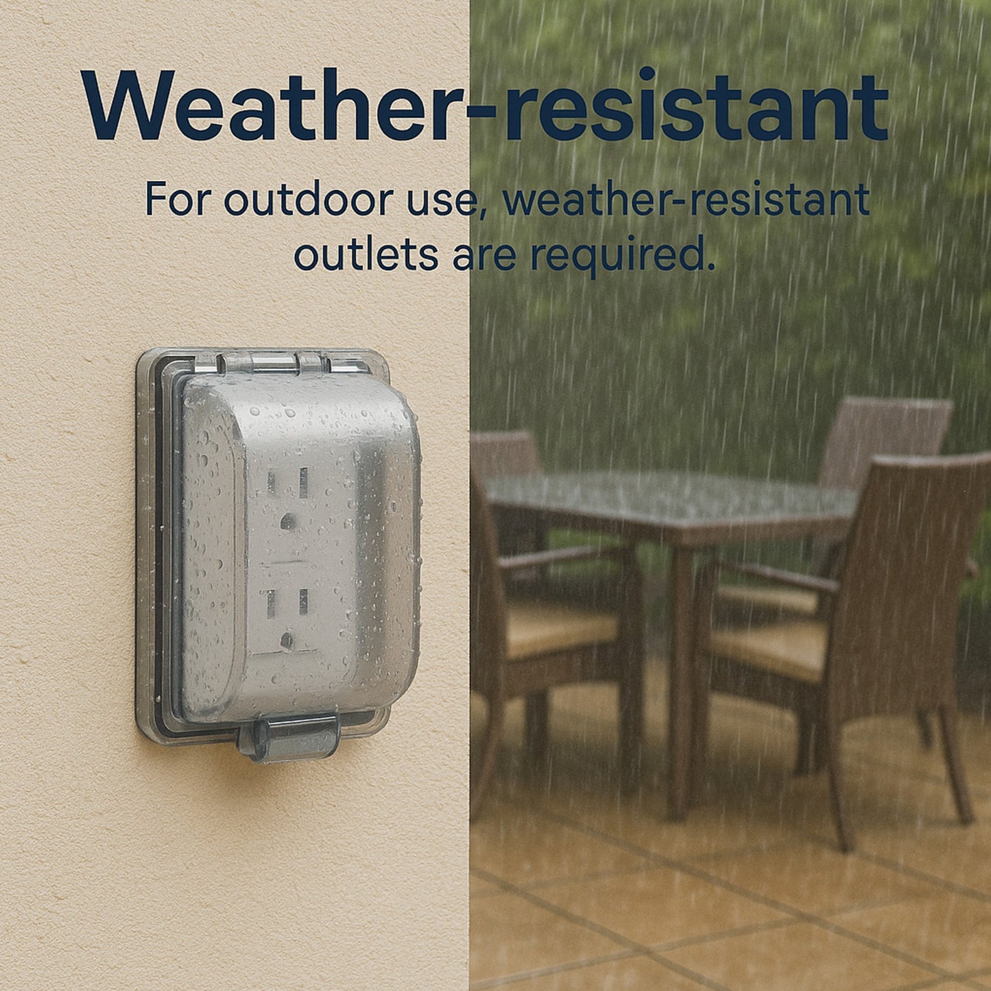 (20 AMP - 1 Pack) GFCI Outlet WR White – Tamper Resistant, Weather Resistant GFI Receptacle with Self-Test, LED Indicator,UL Listed, Easy Install – Ground Fault Outlet for Outdoor Use & Bathroom