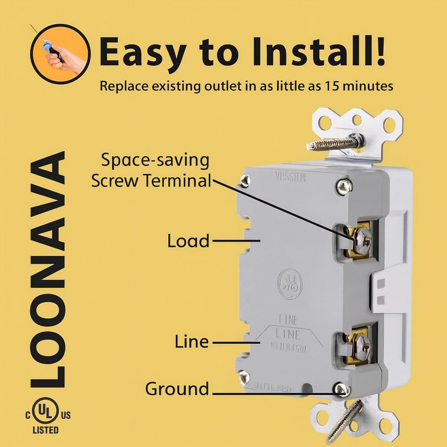 (20 AMP - 1 Pack) GFCI Outlet WR White – Tamper Resistant, Weather Resistant GFI Receptacle with Self-Test, LED Indicator,UL Listed, Easy Install – Ground Fault Outlet for Outdoor Use & Bathroom
